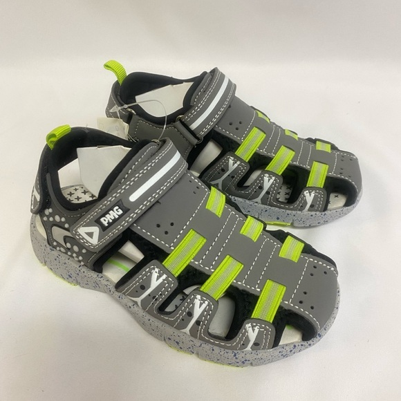 Primigi Children’s Sandals Shoes Adjustable Gray White Green Water Resistant - Picture 4 of 8